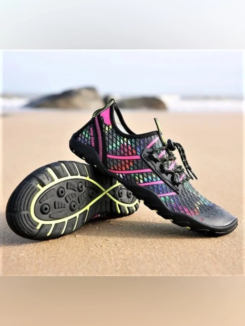 Lightweight unisex Multicolor Water Shoes size 38. New